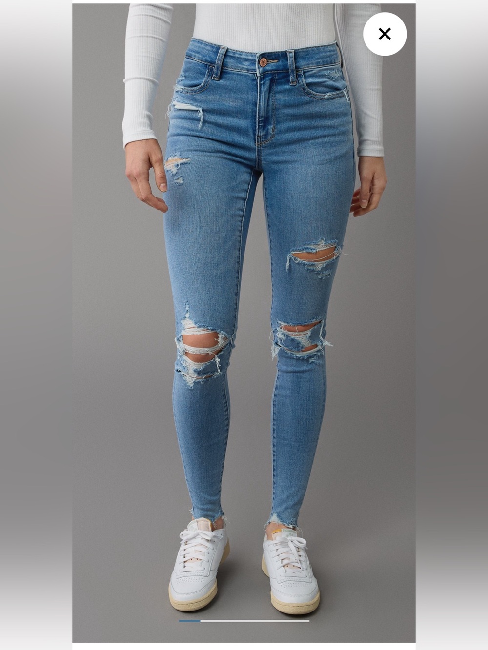 American Eagle - High-Rise Distressed Stretchy Jegging Jean Size 10 NEW WITH TAG